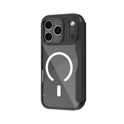 iPhone 17 Pro Kılıf M-Safe Şarj Özellikli Raptic Air Folio Şeffaf Kartlıklı Kılıf