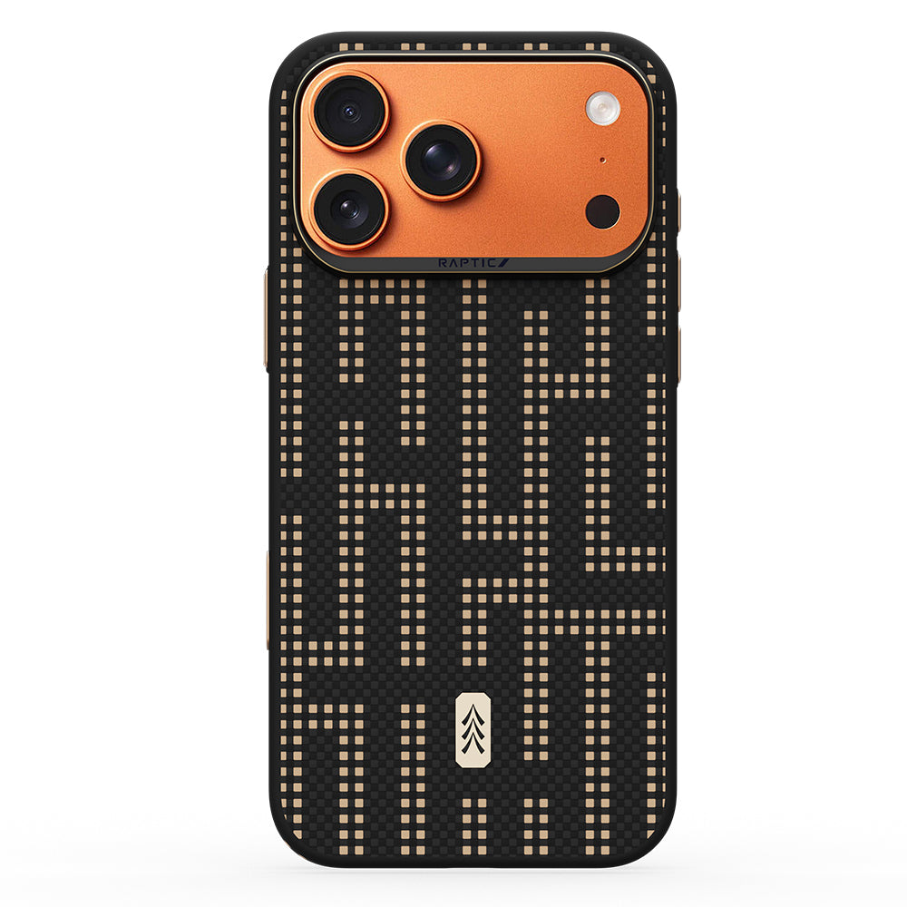 Apple iPhone 17 Pro Kılıf M-safe Şarj Özellikli Raptic Aramid Dual Grid Serisi Kapak