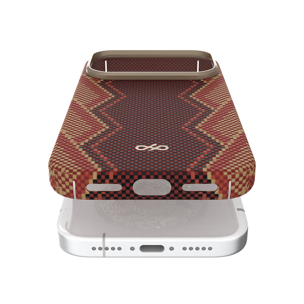 iPhone 17 Pro Kılıf M-safe Şarj Özellikli Raptic Aramid Skin Bionic Serisi Kılıf