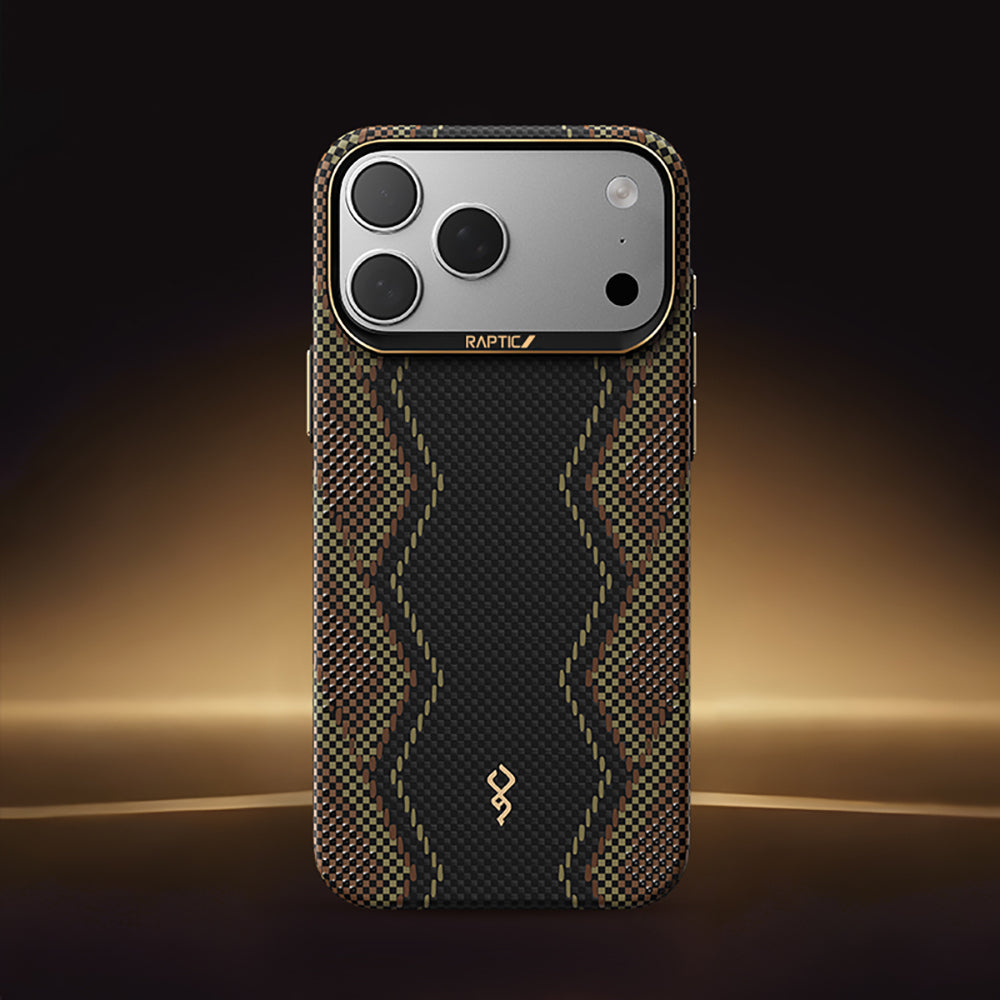Apple iPhone 17 Pro Kılıf M-safe Şarj Özellikli Raptic Aramid Skin Scepter Serisi Kapak