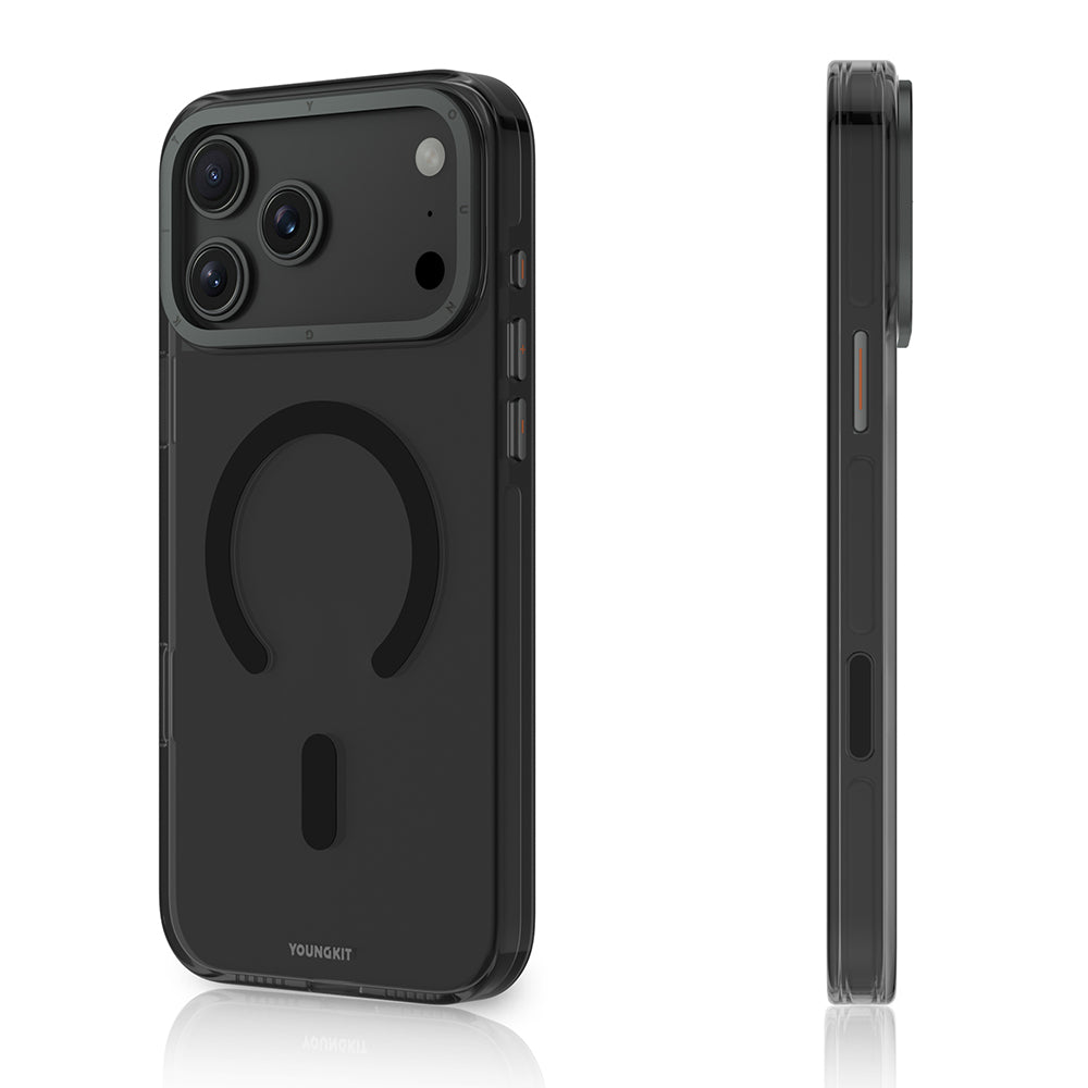 Apple iPhone 17 Pro Kılıf M-safe Şarj Özellikli Şeffaf Youngkit Crystal Shield Serisi Kapak Şeffaf