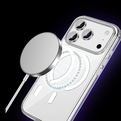 iPhone 17 Pro Kılıf M-safe Şarj Özellikli Transparan Sert PC Wlons Pita Kılıf