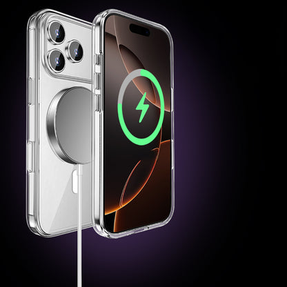 iPhone 17 Pro Kılıf M-safe Şarj Özellikli Transparan Sert PC Wlons Pita Kılıf