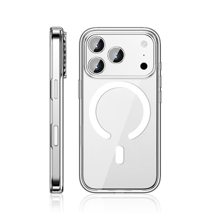 iPhone 17 Pro Kılıf M-safe Şarj Özellikli Transparan Sert PC Wlons Pita Kılıf