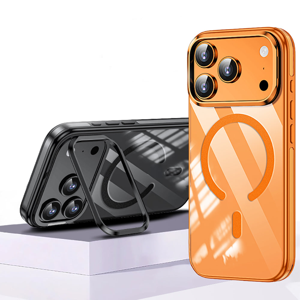 iPhone 17 Pro Kılıf M-safe Şarj Özellikli Wlons Standlı Efsane Kılıf