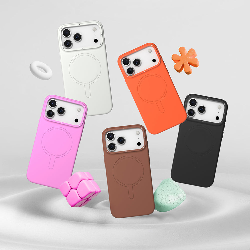 Apple iPhone 17 Pro Kılıf M-Safe Şarj Özellikli Youngkit Morandi Serisi Kapak Kahverengi