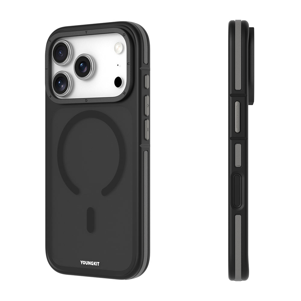 iPhone 17 Pro Kılıf M-safe Şarj Özellikli Youngkit Rock Sand Serisi Kılıf