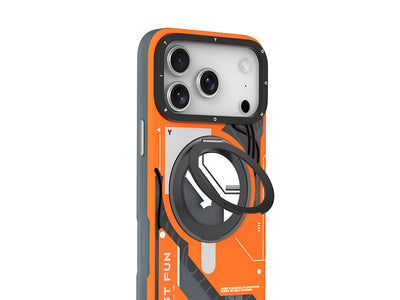 Apple iPhone 17 Pro Kılıf M-safe Şarj Özellikli Youngkit Starship Serisi Kapak Siyah