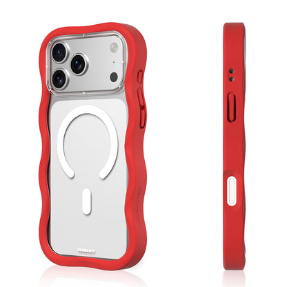 iPhone 17 Pro Kılıf M-safe Şarj Özellikli Youngkit Wave Clear Serisi Kılıf