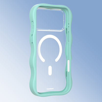 iPhone 17 Pro Kılıf M-safe Şarj Özellikli Youngkit Wave Clear Serisi Kılıf