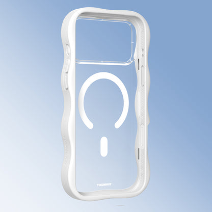 iPhone 17 Pro Kılıf M-safe Şarj Özellikli Youngkit Wave Clear Serisi Kılıf