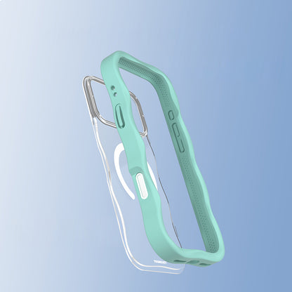 iPhone 17 Pro Kılıf M-safe Şarj Özellikli Youngkit Wave Clear Serisi Kılıf