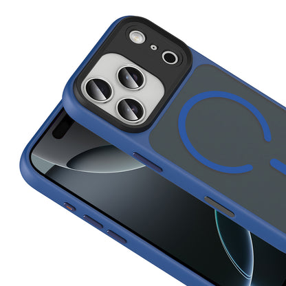 iPhone 17 Pro Kılıf Mat Arka Yüzey Wireless Şarj Özellikli Zore Flet M-safe Kılıf