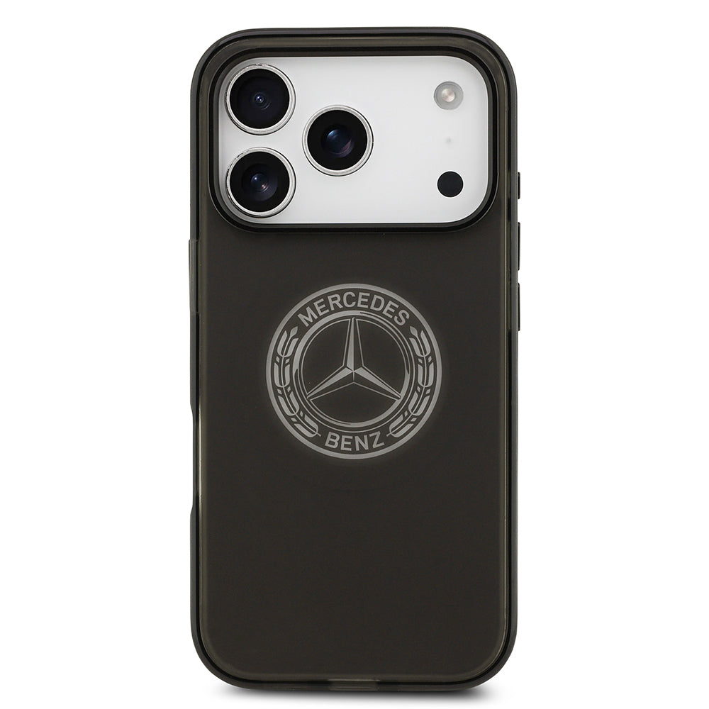 iPhone 17 Pro Kılıf Mercedes Benz Orjinal Lisanslı M-safe Şarj Özellikli Buzlu PC Nostaljik Yıldız Dizayn Kılıf