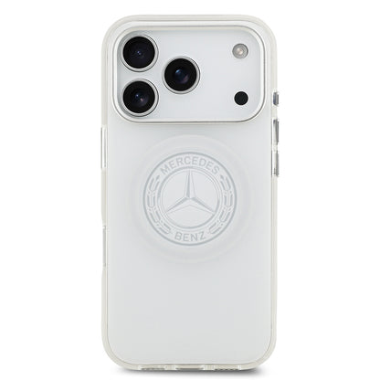 iPhone 17 Pro Kılıf Mercedes Benz Orjinal Lisanslı M-safe Şarj Özellikli Buzlu PC Nostaljik Yıldız Dizayn Kılıf