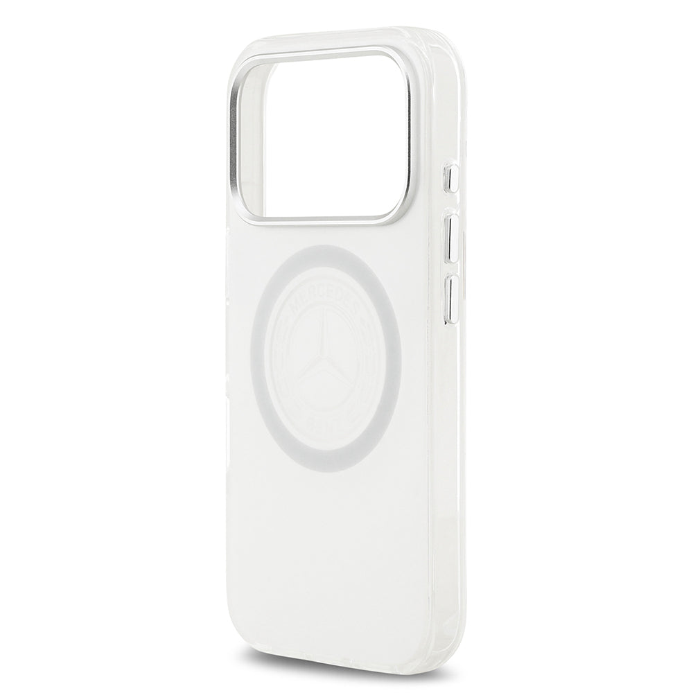 iPhone 17 Pro Kılıf Mercedes Benz Orjinal Lisanslı M-safe Şarj Özellikli Buzlu PC Nostaljik Yıldız Dizayn Kılıf