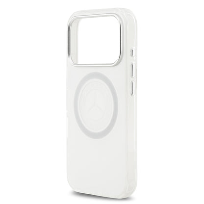 iPhone 17 Pro Kılıf Mercedes Benz Orjinal Lisanslı M-safe Şarj Özellikli Buzlu PC Nostaljik Yıldız Dizayn Kılıf