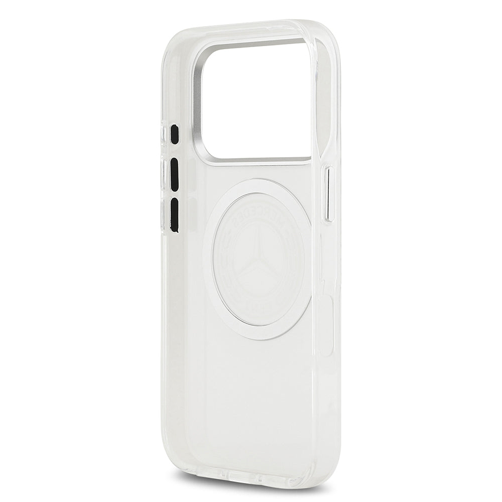 iPhone 17 Pro Kılıf Mercedes Benz Orjinal Lisanslı M-safe Şarj Özellikli Buzlu PC Nostaljik Yıldız Dizayn Kılıf