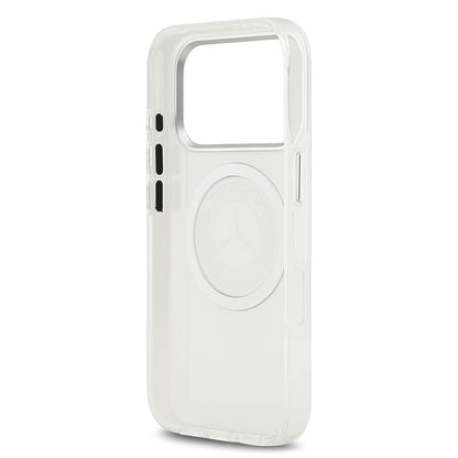 iPhone 17 Pro Kılıf Mercedes Benz Orjinal Lisanslı M-safe Şarj Özellikli Buzlu PC Nostaljik Yıldız Dizayn Kılıf