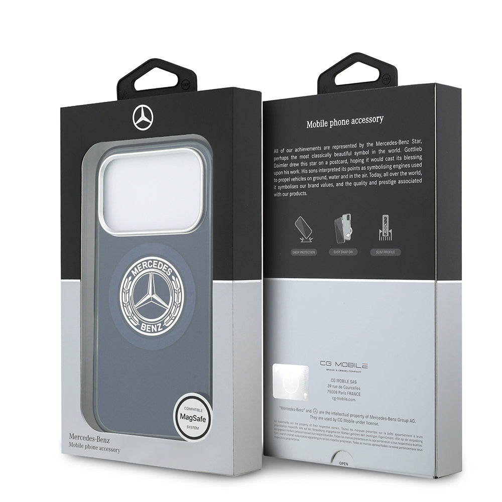iPhone 17 Pro Kılıf Mercedes Benz Orjinal Lisanslı M-safe Şarj Özellikli Çift Katmanlı PC Nostaljik Yıldız Dizayn Kılıf