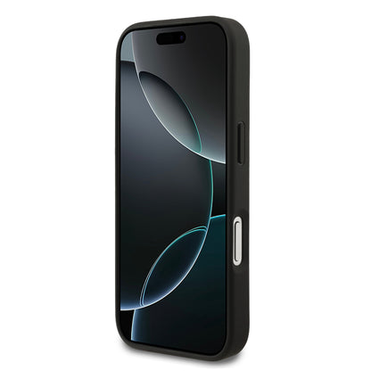 iPhone 17 Pro Kılıf Mercedes Benz Orjinal Lisanslı M-safe Şarj Özellikli Dokulu Desenli Deri Kılıf