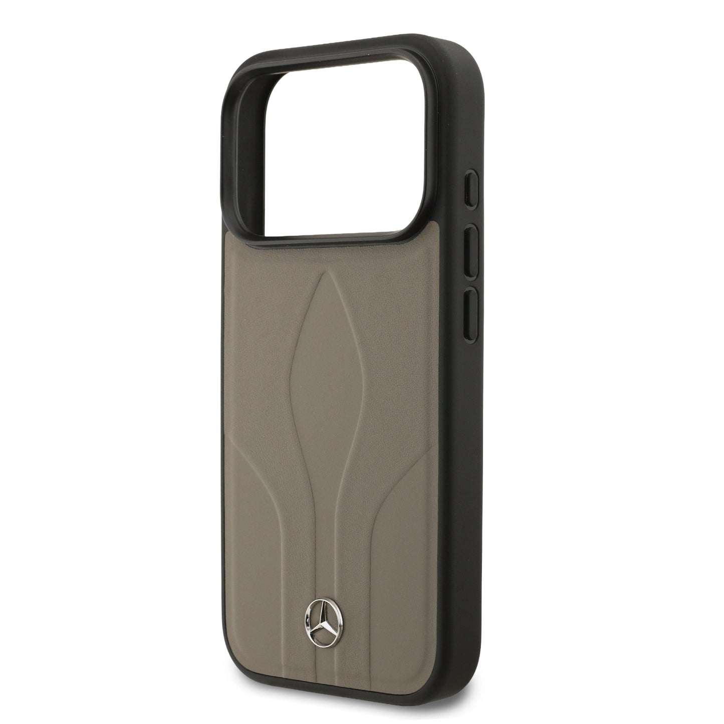 iPhone 17 Pro Kılıf Mercedes Benz Orjinal Lisanslı M-safe Şarj Özellikli Dokulu Desenli Deri Kılıf