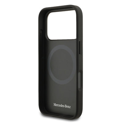 Apple iPhone 17 Pro Kılıf Mercedes Benz Orjinal Lisanslı M-safe Şarj Özellikli Hakiki Deri Nostaljik Yıldız Dizayn Kapak Kahverengi