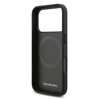 iPhone 17 Pro Kılıf Mercedes Benz Orjinal Lisanslı M-safe Şarj Özellikli Hakiki Deri Nostaljik Yıldız Dizayn Kılıf