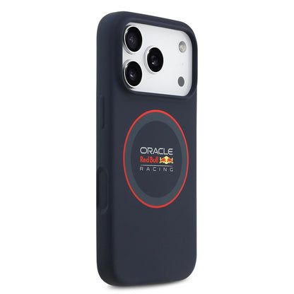 iPhone 17 Pro Kılıf Redbull Orjinal Lisanslı M-safe Şarj Özellikli Kırmızı Halka ve Logo Silikon Kılıf