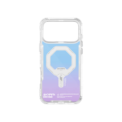 iPhone 17 Pro Kılıf Skinarma M-Safe Şarj Özellikli IML Baskılı Holografik MYST Kılıf