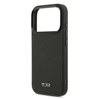 iPhone 17 Pro Kılıf TUMI M-safe Şarj Özellikli Deri Noktalı Dizayn Kılıf