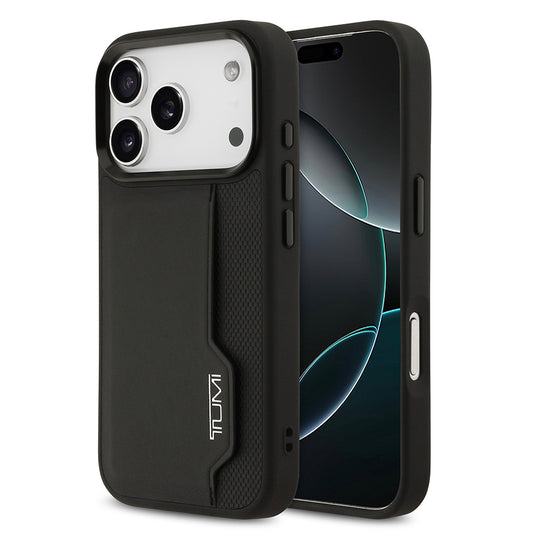 iPhone 17 Pro Kılıf TUMI Orjinal Lisanslı Deri Dikey Kartlıklı Kılıf