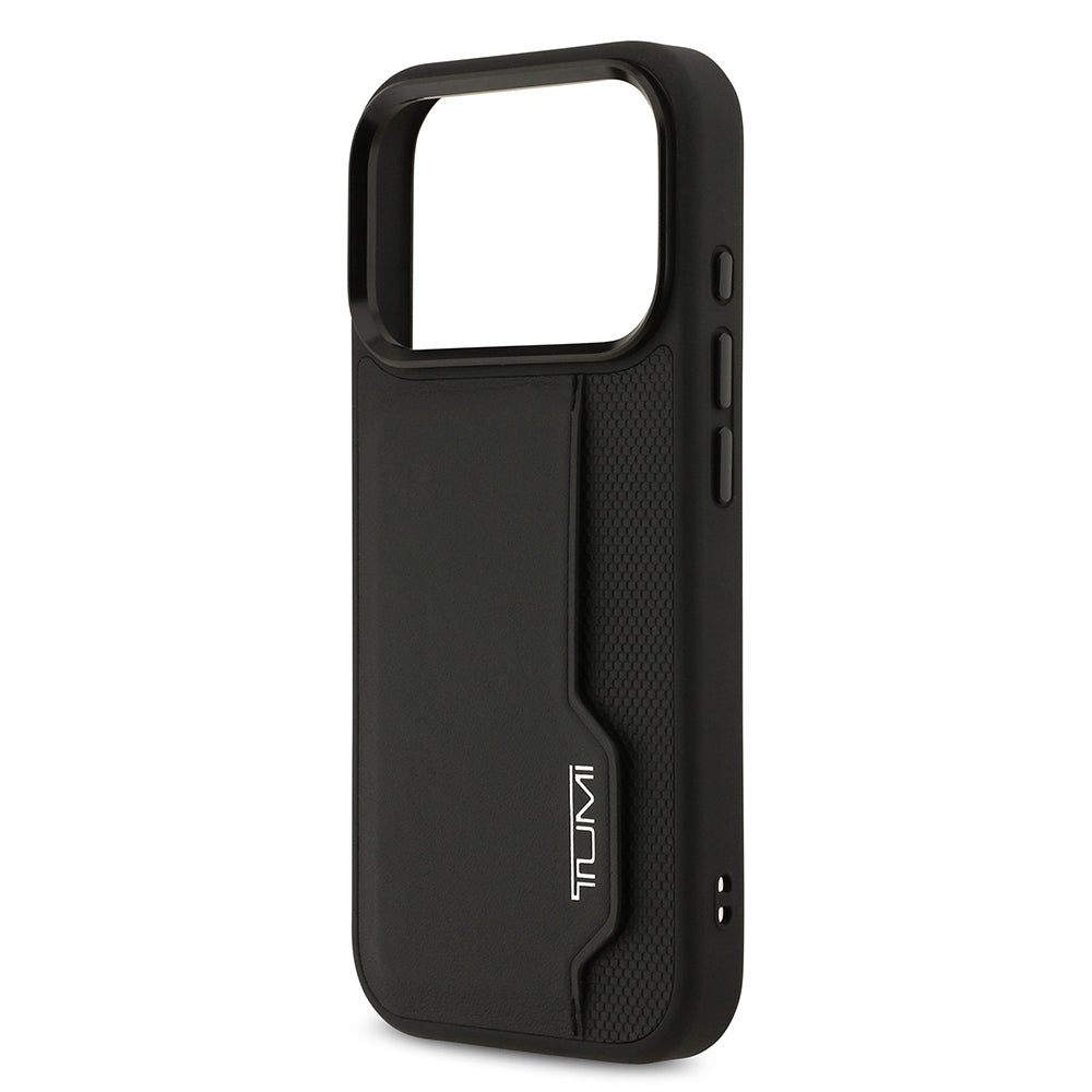 iPhone 17 Pro Kılıf TUMI Orjinal Lisanslı Deri Dikey Kartlıklı Kılıf