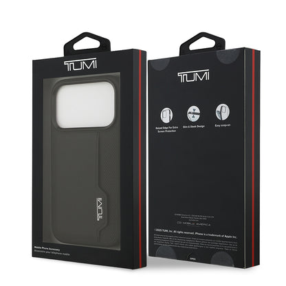 iPhone 17 Pro Kılıf TUMI Orjinal Lisanslı Deri Dikey Kartlıklı Kılıf