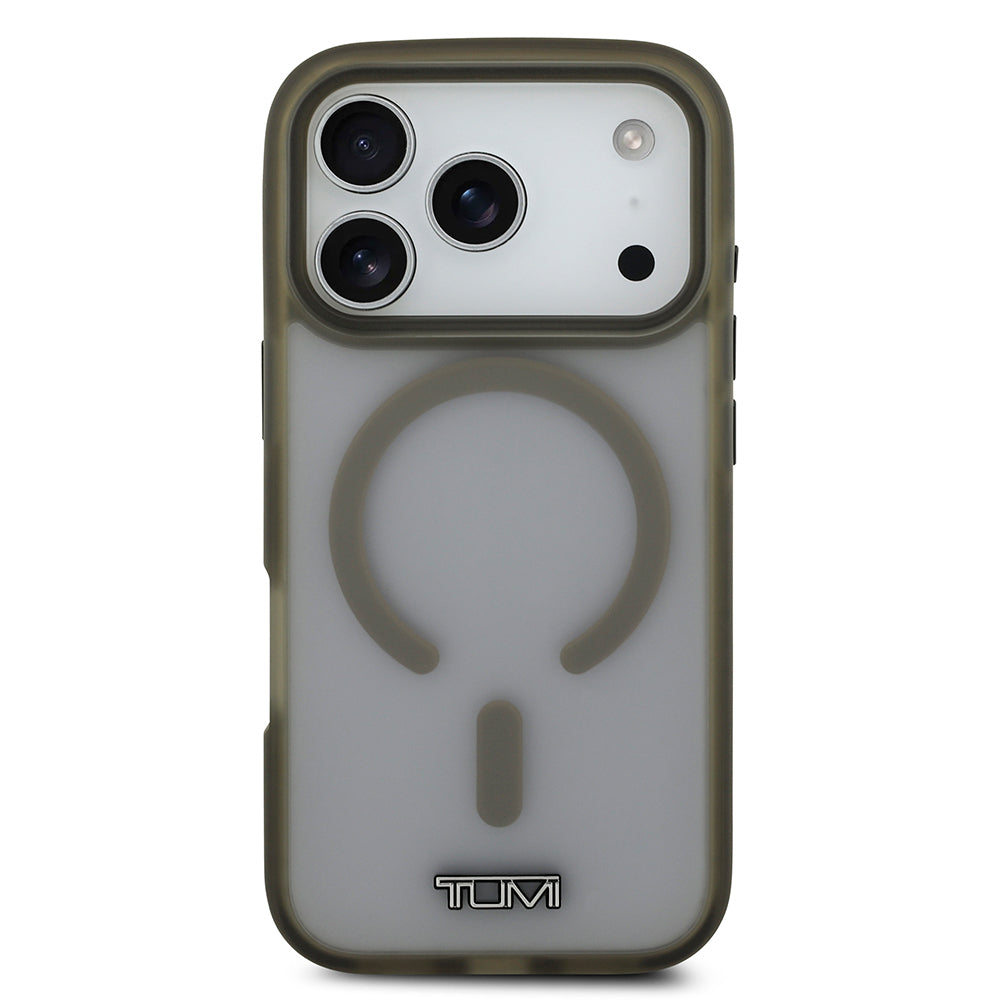 iPhone 17 Pro Kılıf TUMI Orjinal Lisanslı M-safe Şarj Özellikli Buzlu Transparan Kılıf