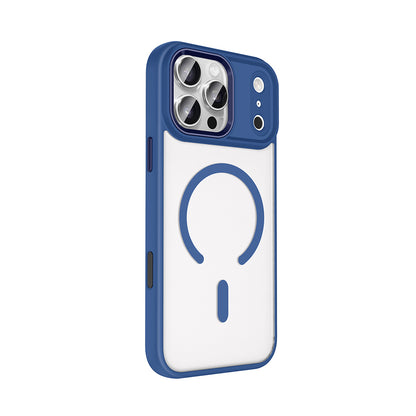 iPhone 17 Pro Kılıf Wireless Şarj Özellikli Zore Krom M-safe Silikon Kılıf