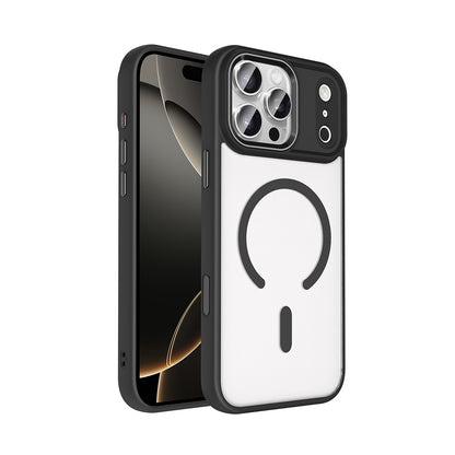 iPhone 17 Pro Kılıf Wireless Şarj Özellikli Zore Krom M-safe Silikon Kılıf