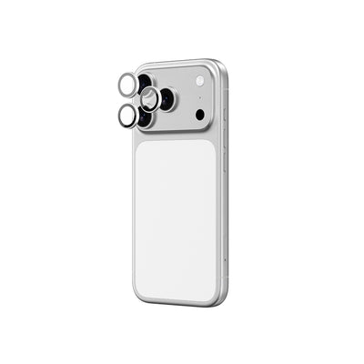 Apple iPhone 17 Pro Max Amazingthing Anti Reflective Kamera Lens Koruyucu + Kolay Uygulama Aparatlı Gümüş