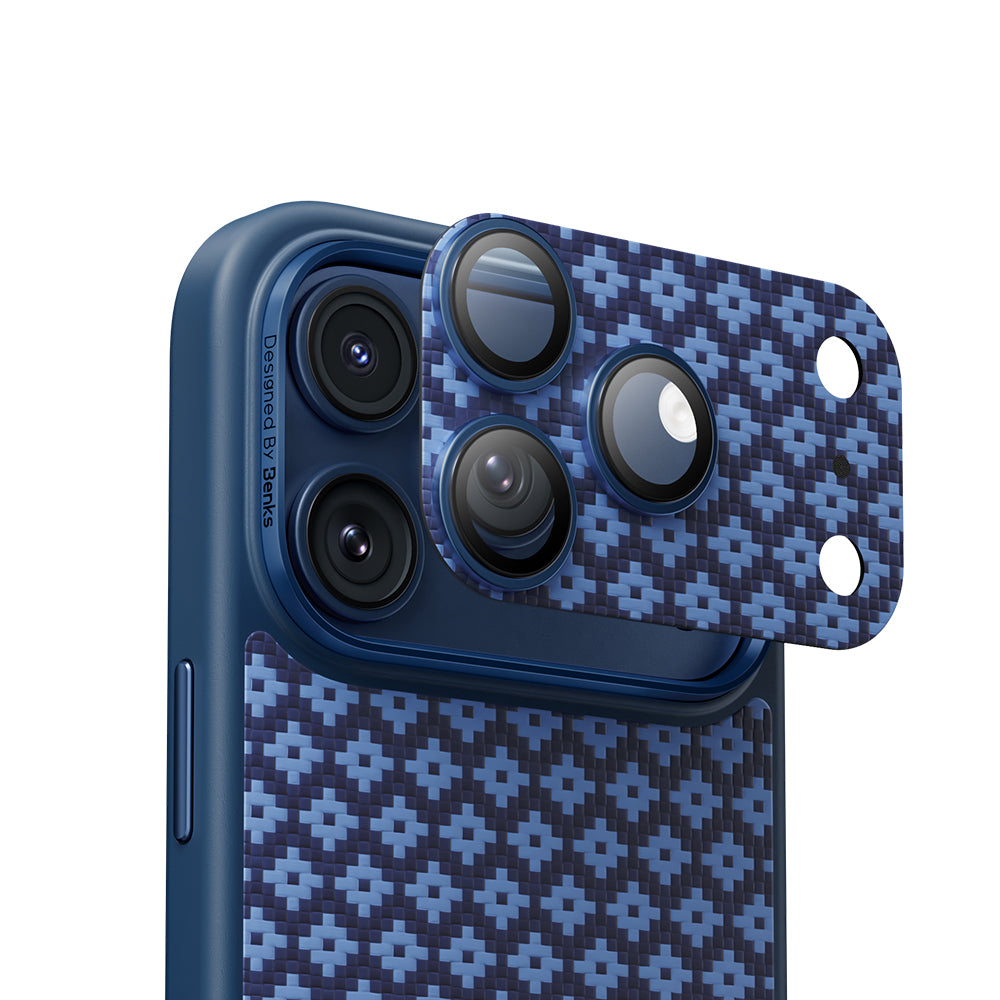 iPhone 17 Pro Max Benks ArmorWarrior ArmorGrid Serisi Kevlar Kamera Lens Koruyucu