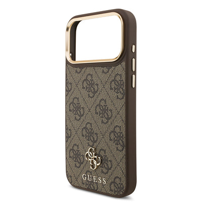 Apple iPhone 17 Pro Max Guess Orjinal Lisanslı 4G ve Yazı Logolu Kılıf + Ekran Koruyucu + Lens Koruyucu 3in1 Aksesuar Seti Siyah