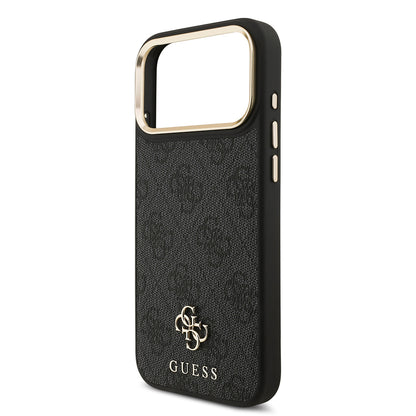 iPhone 17 Pro Max Guess Orjinal Lisanslı 4G ve Yazı Logolu Kılıf + Ekran Koruyucu + Lens Koruyucu 3in1 Aksesuar Seti