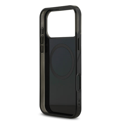 iPhone 17 Pro Max Kılıf AMG Orjinal Lisanslı Çift Katmanlı Büyük Logolu Petek Desenli Kılıf