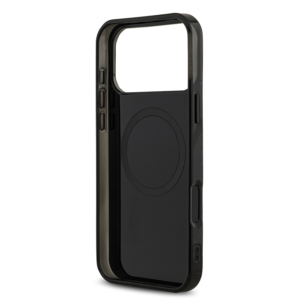 iPhone 17 Pro Max Kılıf AMG Orjinal Lisanslı M-safe Şarj Özellikli Çift Katmanlı Kırmızı Çapraz Çizgili Kılıf