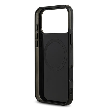 iPhone 17 Pro Max Kılıf AMG Orjinal Lisanslı M-safe Şarj Özellikli Çift Katmanlı Kırmızı Çapraz Çizgili Kılıf