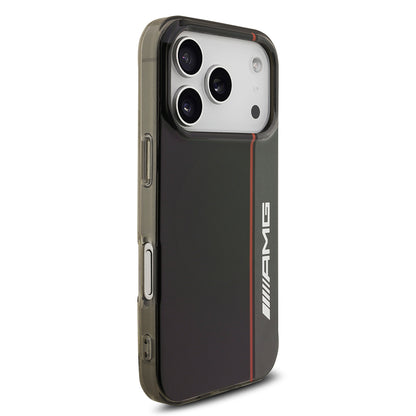 iPhone 17 Pro Max Kılıf AMG Orjinal Lisanslı M-safe Şarj Özellikli IML Baskı Logolu Çift Katmanlı Bow Lines Kılıf