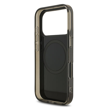 iPhone 17 Pro Max Kılıf AMG Orjinal Lisanslı M-safe Şarj Özellikli IML Baskı Logolu Çift Katmanlı Bow Lines Kılıf