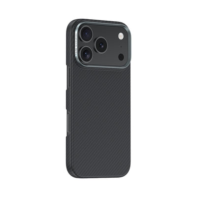 Apple iPhone 17 Pro Max Kılıf Benks M-safe Şarj Özellikli Metal Kamera Çerçeveli Magnetik ArmorAir 600D Kevlar Fiber Kapak Siyah