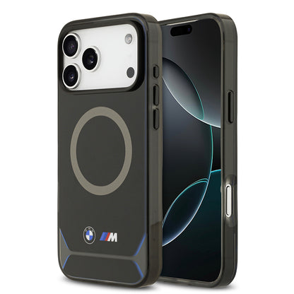 iPhone 17 Pro Max Kılıf BMW Orjinal Lisanslı M-safe Şarj Özellikli Metal Buton Tasarımlı IML Baskılı M Dizayn Kılıf