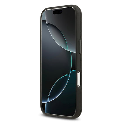 iPhone 17 Pro Max Kılıf BMW Orjinal Lisanslı M-safe Şarj Özellikli Metal Logolu Delikli M Dizayn Deri Kılıf