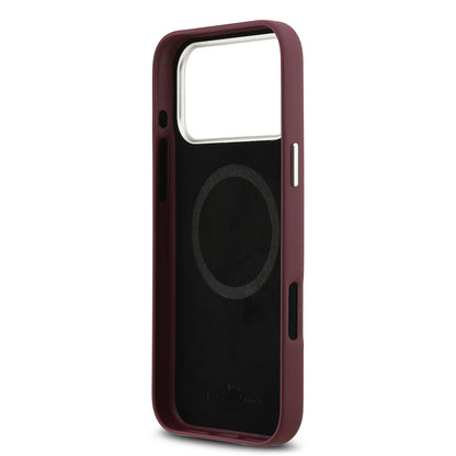 iPhone 17 Pro Max Kılıf BMW Orjinal Lisanslı M-safe Şarj Özellikli Metal Logolu Tam Kaplama Deri Kılıf